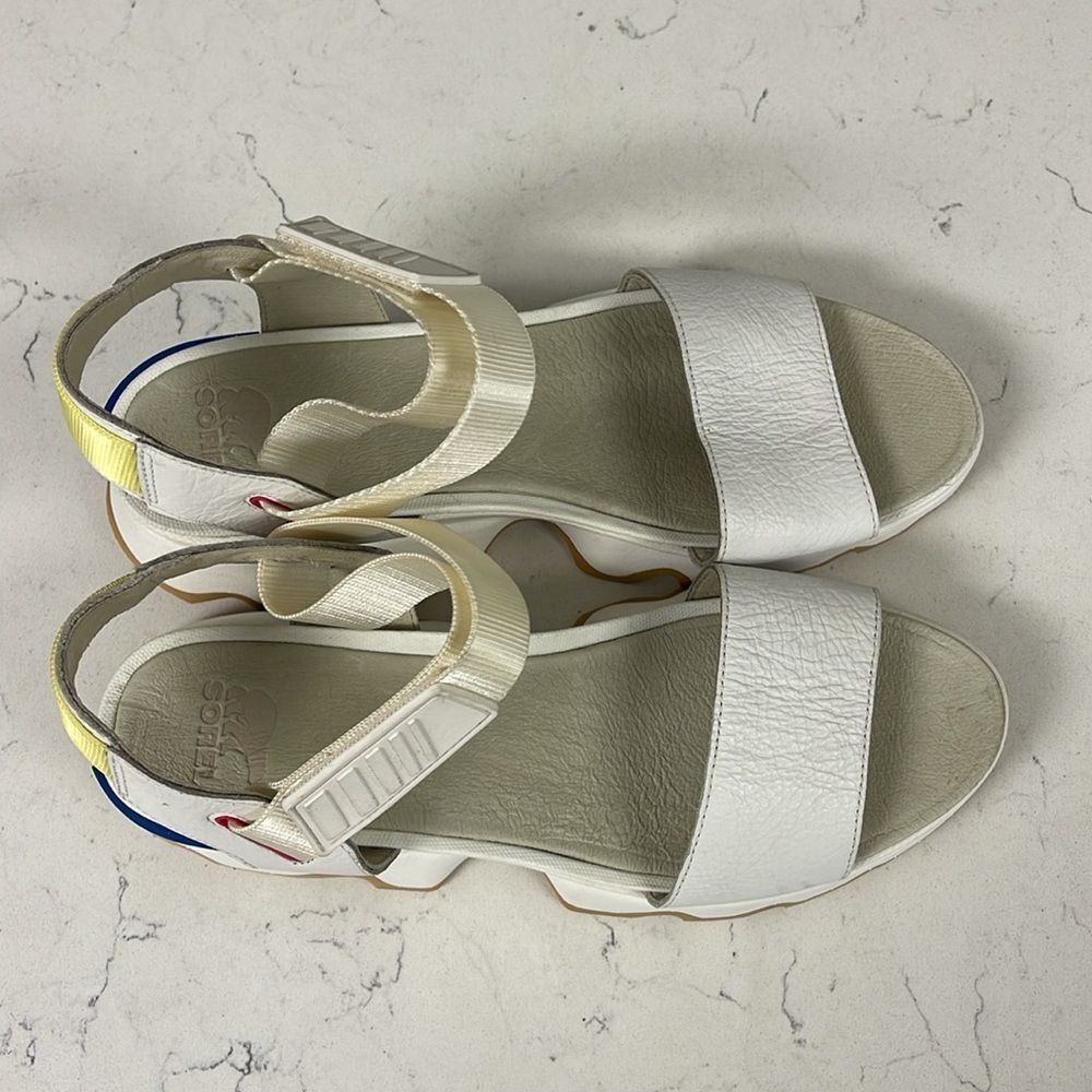 SOREL KINETIC™ WOMEN'S WEDGE SANDAL Size 10 Sea Salt - Picture 12 of 16